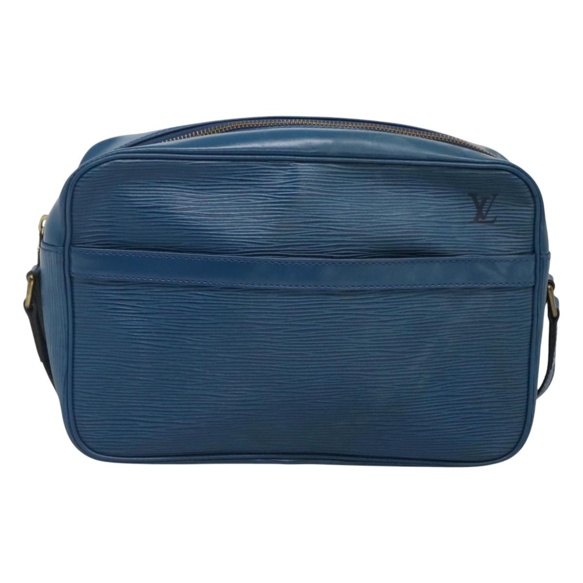 LOUIS VUITTON Epi Trocadero 27 Shoulder Bag Blue M52315 LV Auth MX007