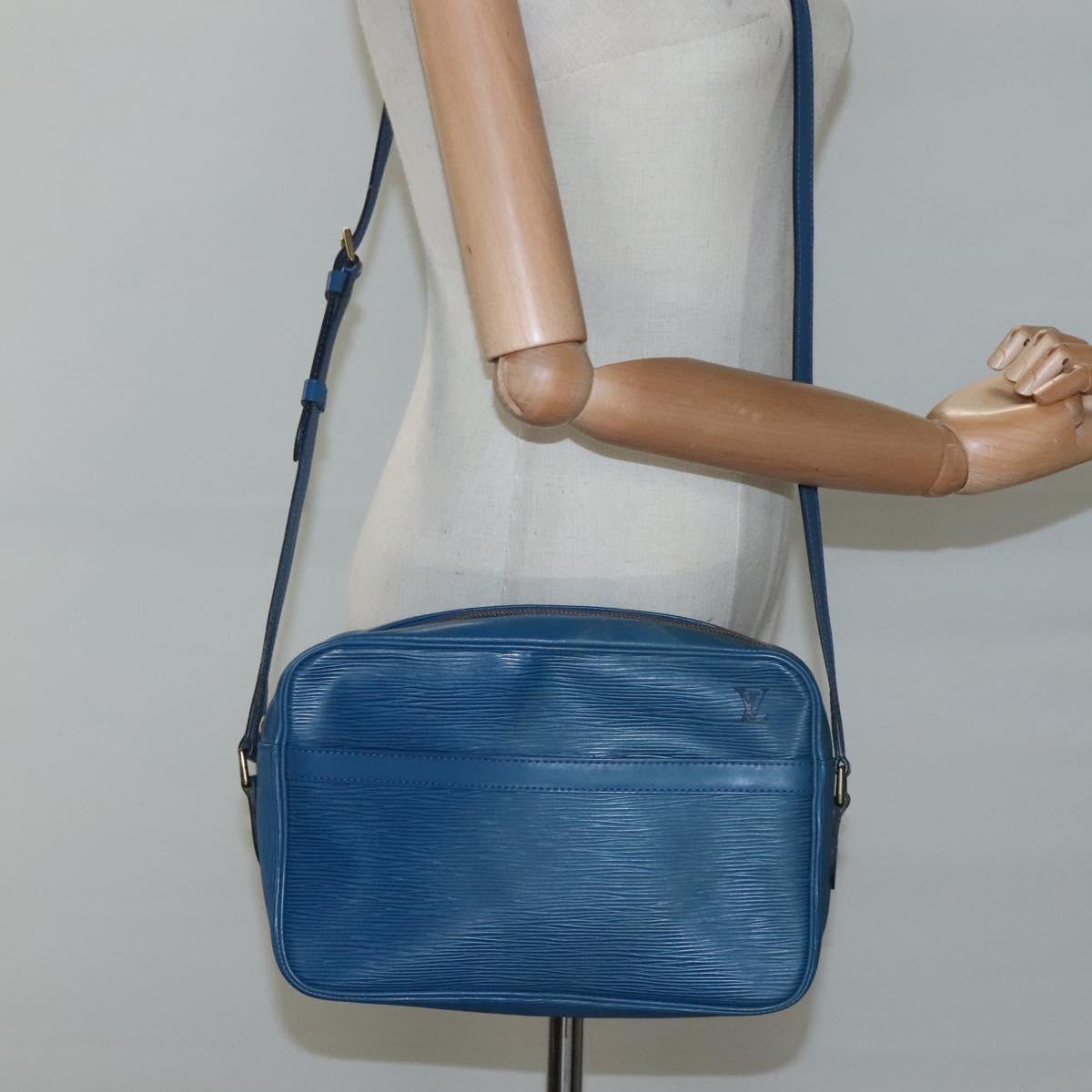 LOUIS VUITTON Epi Trocadero 27 Shoulder Bag Blue M52315 LV Auth MX007