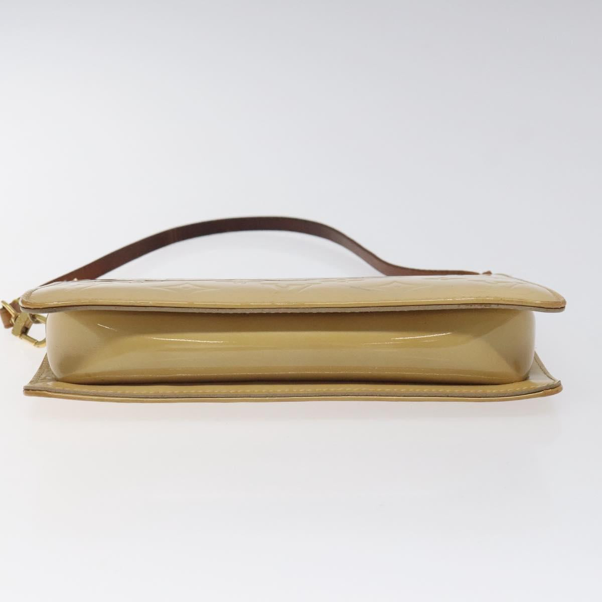 LOUIS VUITTON Monogram Vernis Lexington Accessory Pouch Beige M91010 Auth MX028