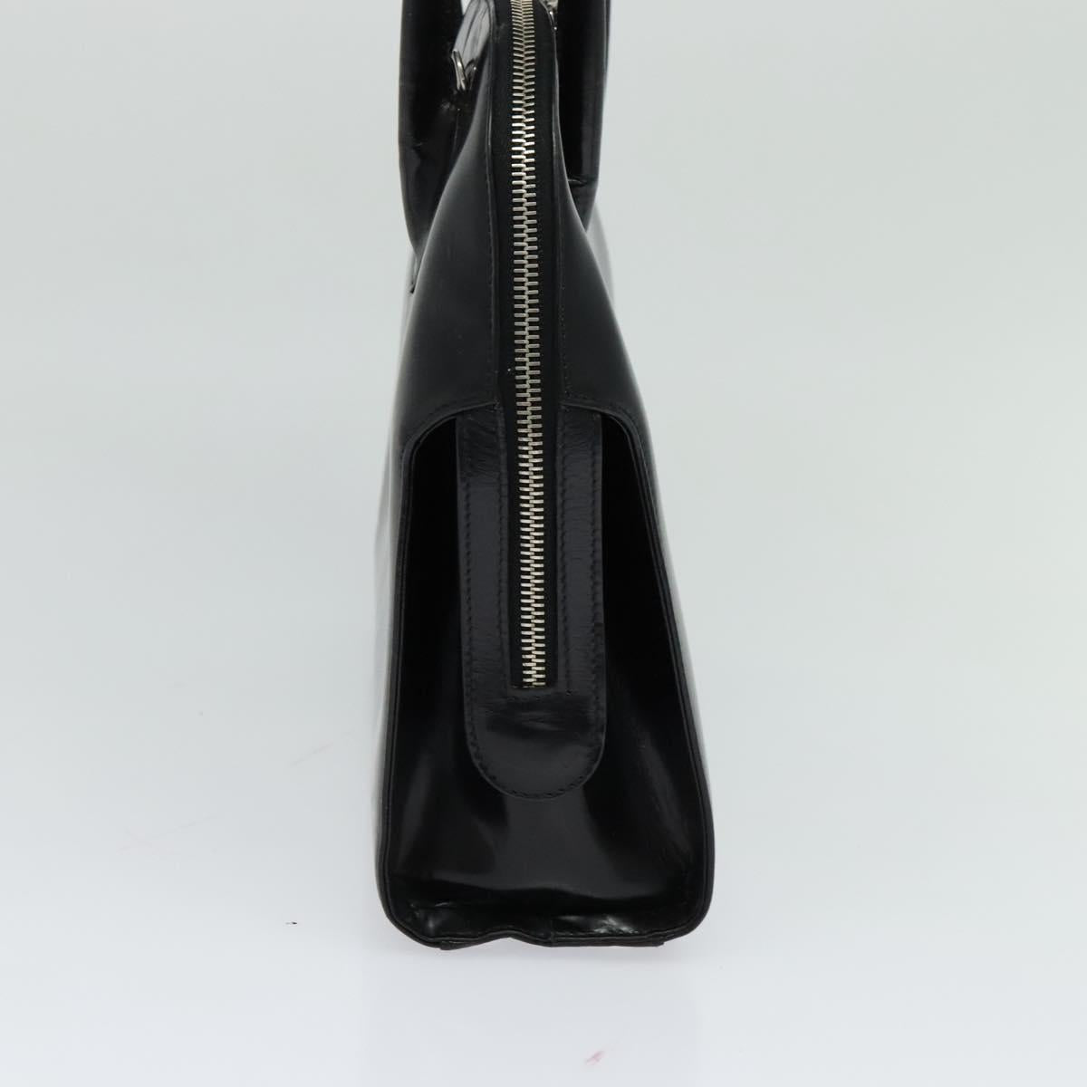Salvatore Ferragamo Hand Bag Patent leather 2way Black Auth MX066