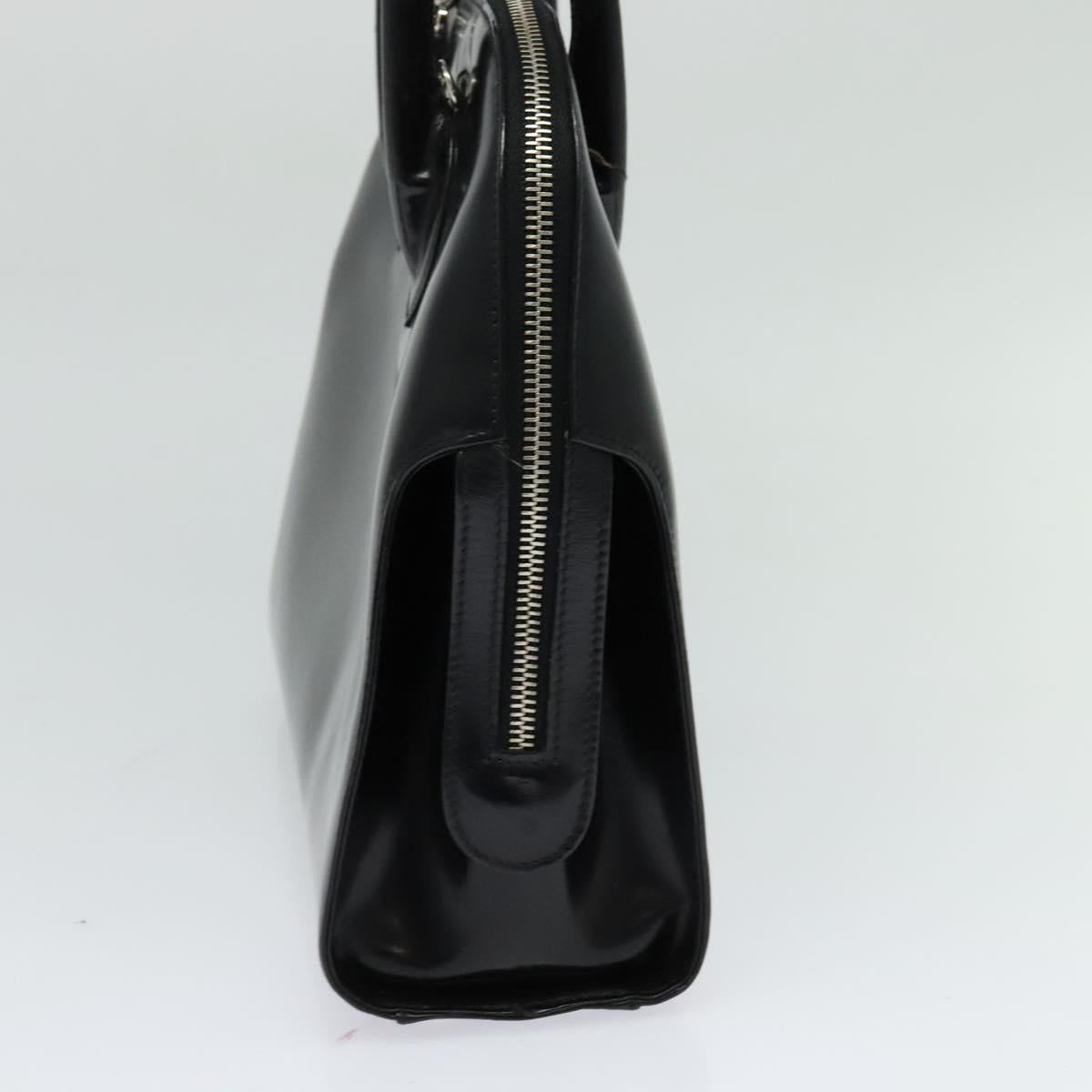 Salvatore Ferragamo Hand Bag Patent leather 2way Black Auth MX066
