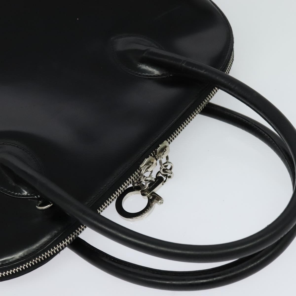 Salvatore Ferragamo Hand Bag Patent leather 2way Black Auth MX066