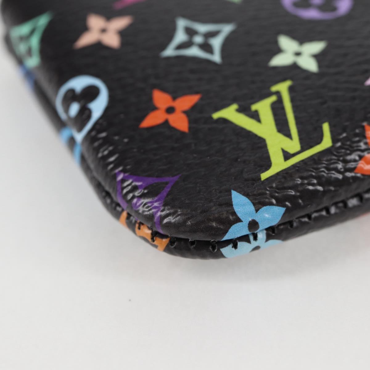 LOUIS VUITTON Monogram Multicolor Pochette Cles Coin Purse M13664 Auth MX080SM