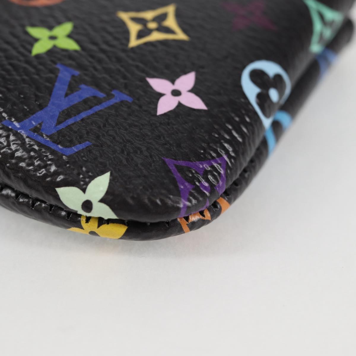 LOUIS VUITTON Monogram Multicolor Pochette Cles Coin Purse M13664 Auth MX080SM