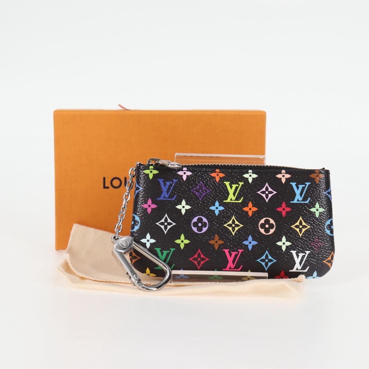 LOUIS VUITTON Monogram Multicolor Pochette Cles Coin Purse M13664 Auth MX080SM