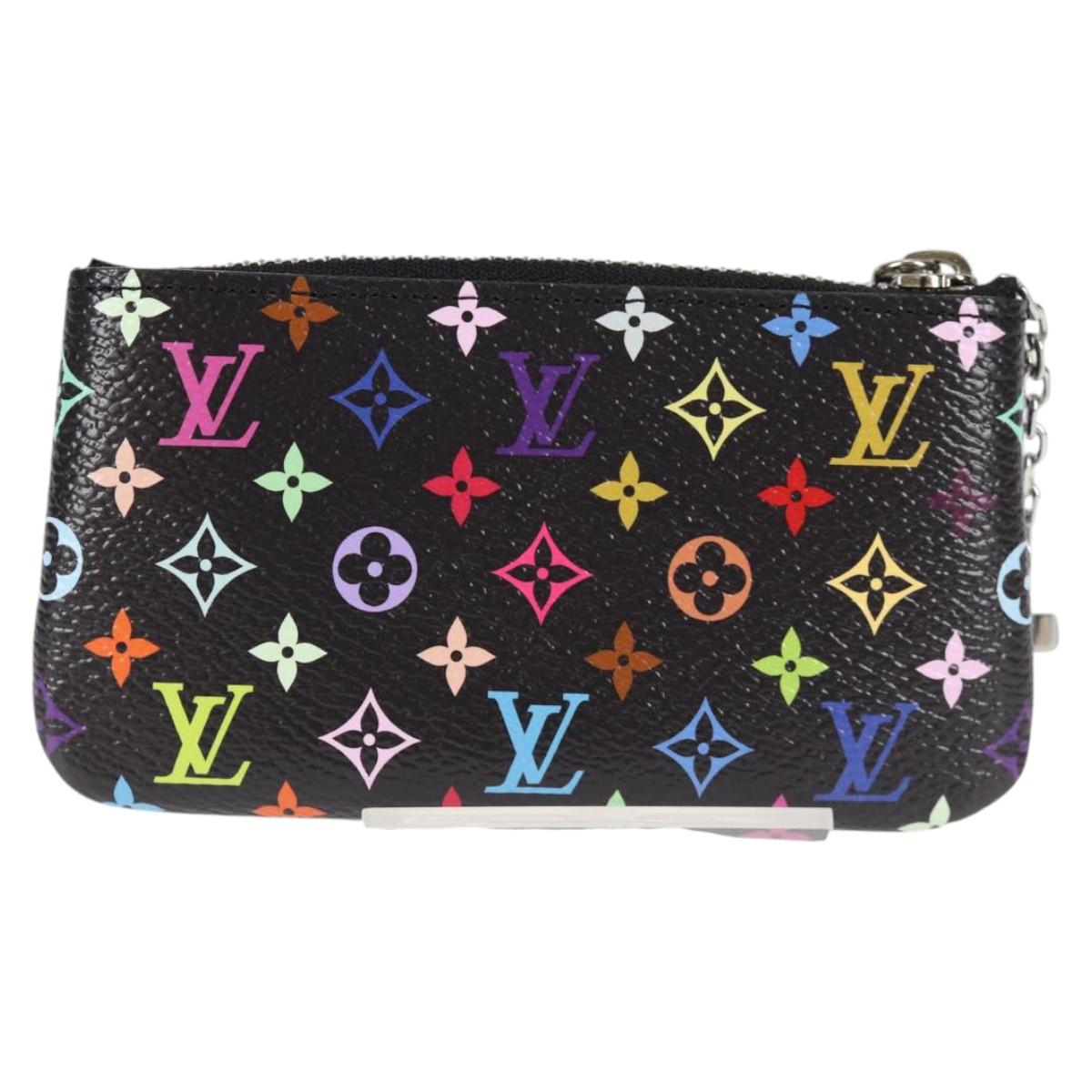 LOUIS VUITTON Monogram Multicolor Pochette Cles Coin Purse M13664 Auth MX080SM