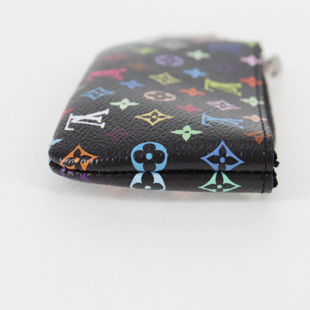 LOUIS VUITTON Monogram Multicolor Pochette Cles Coin Purse M13664 Auth MX080SM