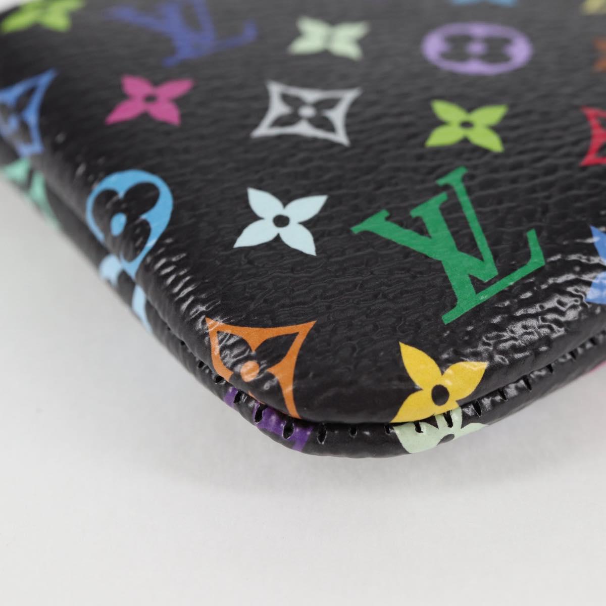 LOUIS VUITTON Monogram Multicolor Pochette Cles Coin Purse M13664 Auth MX080SM
