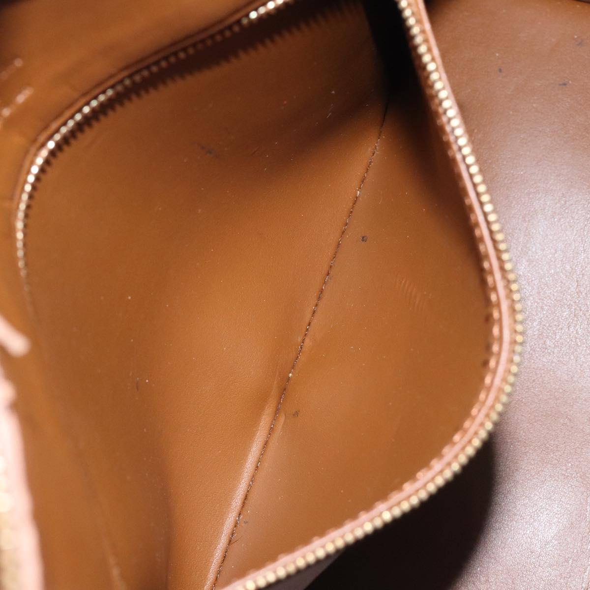 LOUIS VUITTON Monogram Vernis Houston Hand Bag Bronze M91122 LV Auth MX087