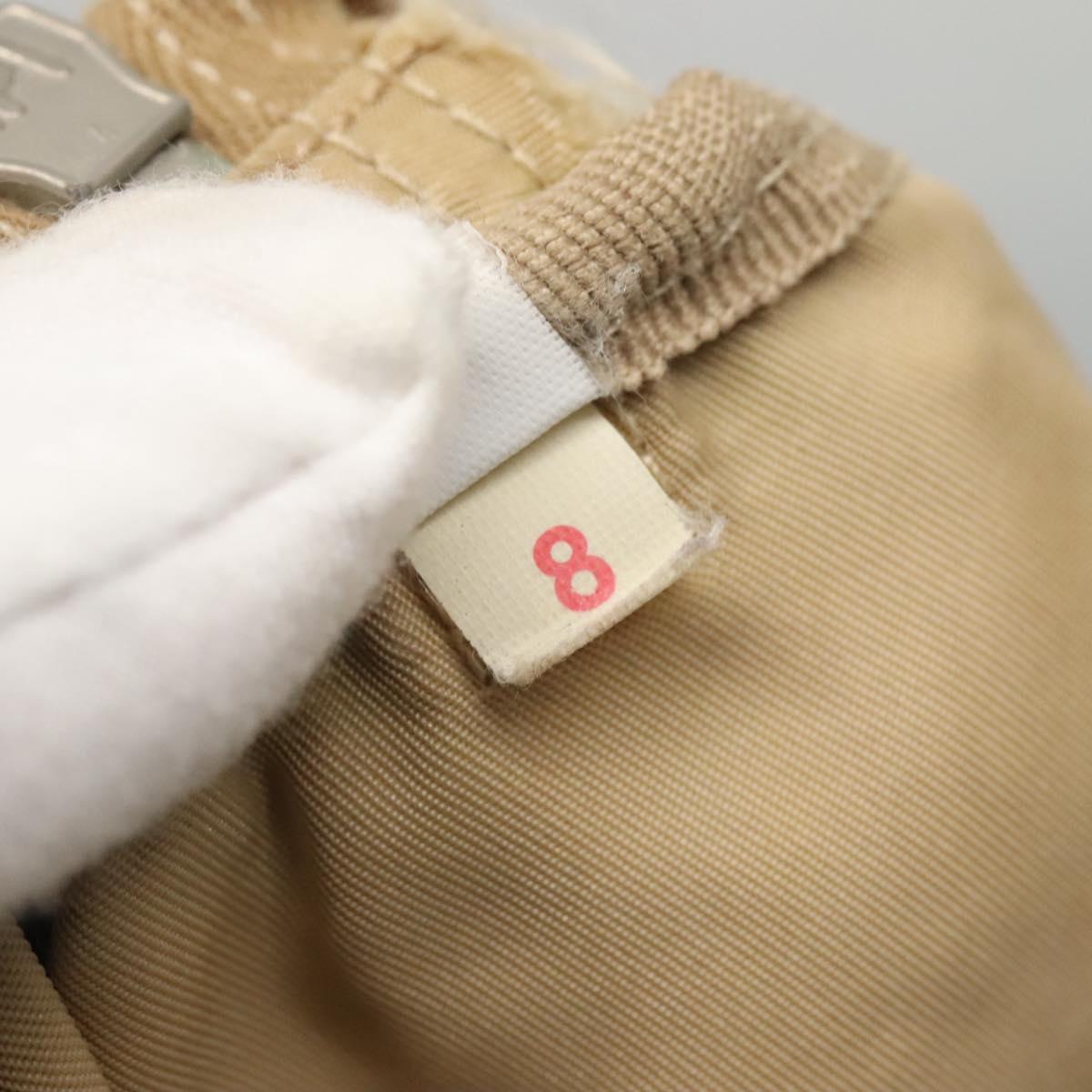 PRADA Shoulder Bag Nylon Beige Auth MX184