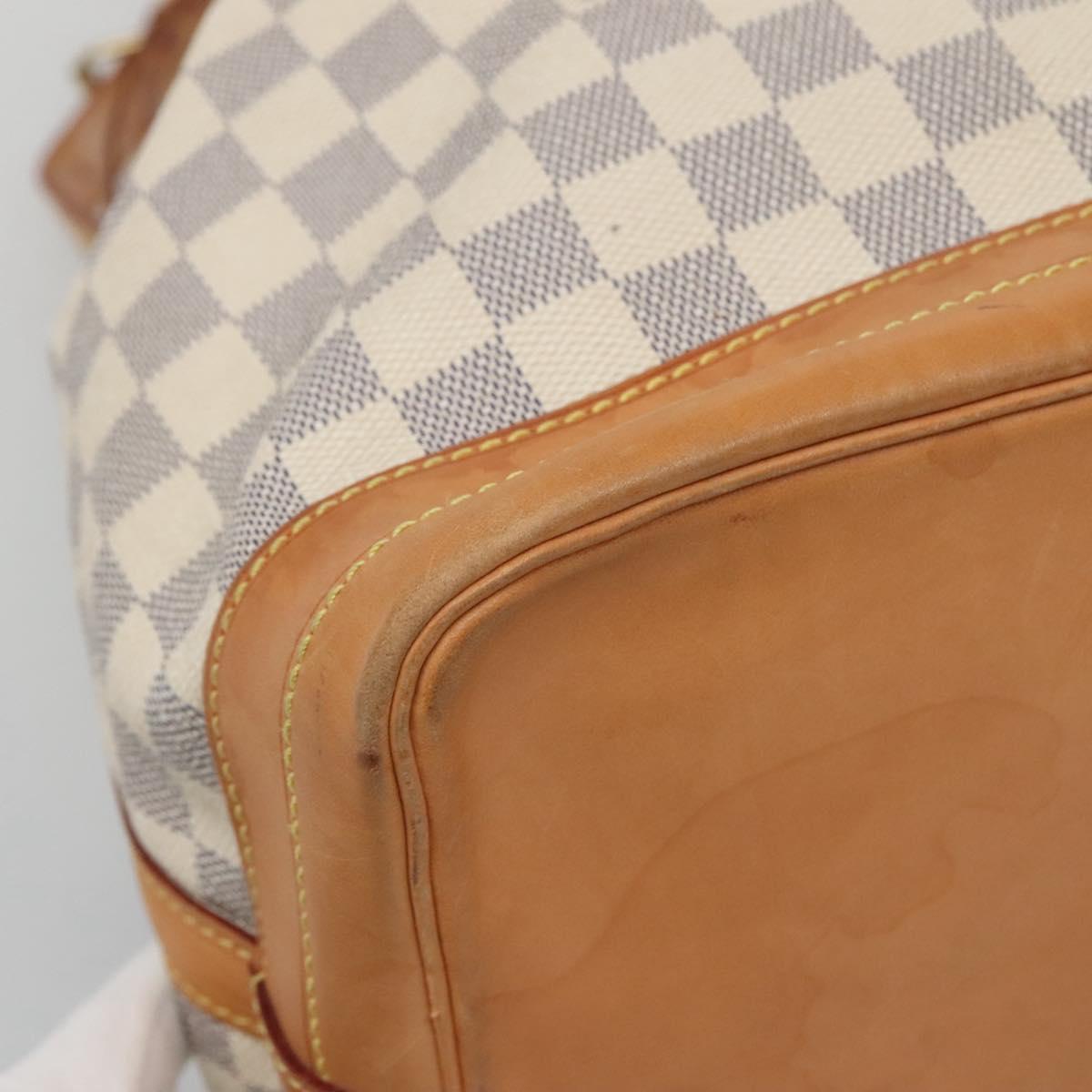 LOUIS VUITTON Damier Azur Noe Shoulder Bag N42222 LV Auth MX220