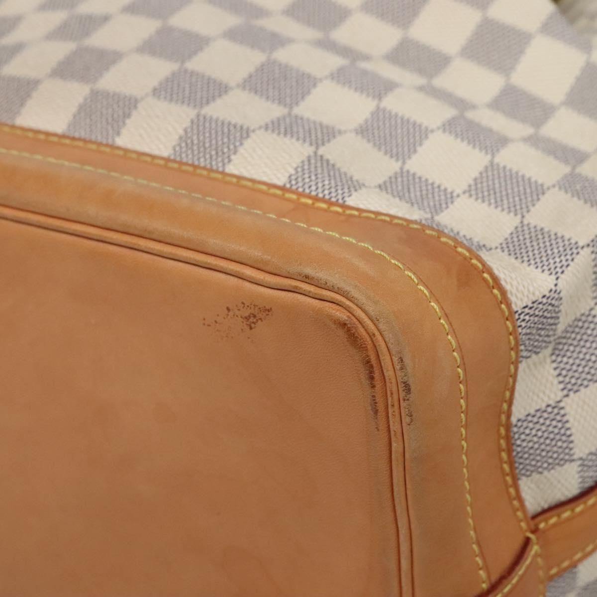 LOUIS VUITTON Damier Azur Noe Shoulder Bag N42222 LV Auth MX220