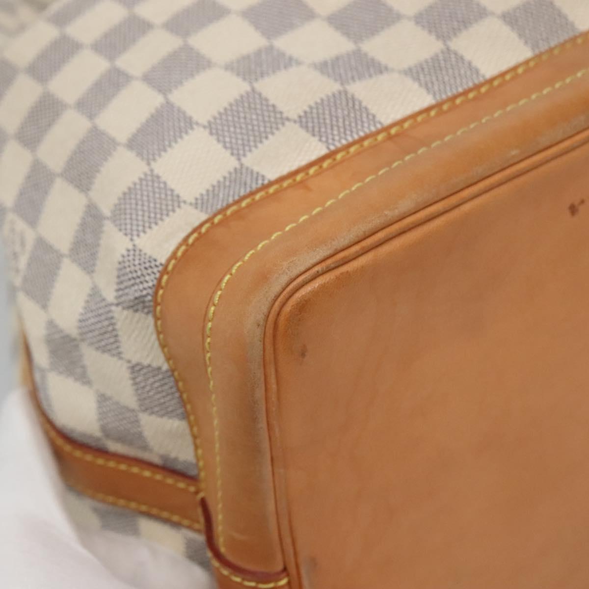 LOUIS VUITTON Damier Azur Noe Shoulder Bag N42222 LV Auth MX220
