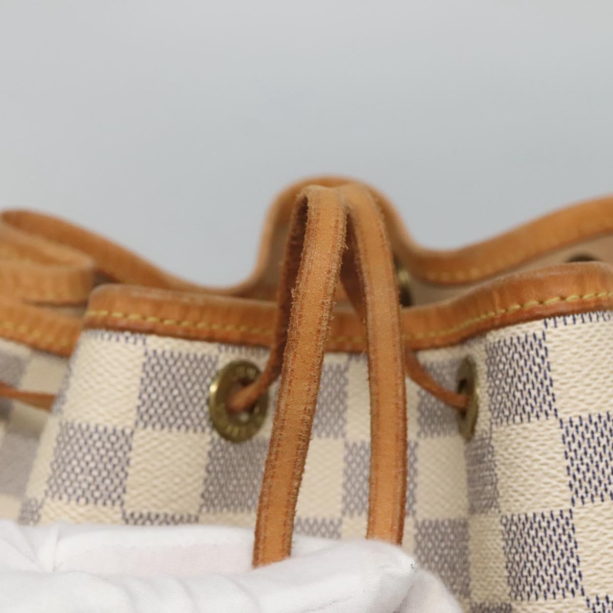 LOUIS VUITTON Damier Azur Noe Shoulder Bag N42222 LV Auth MX220