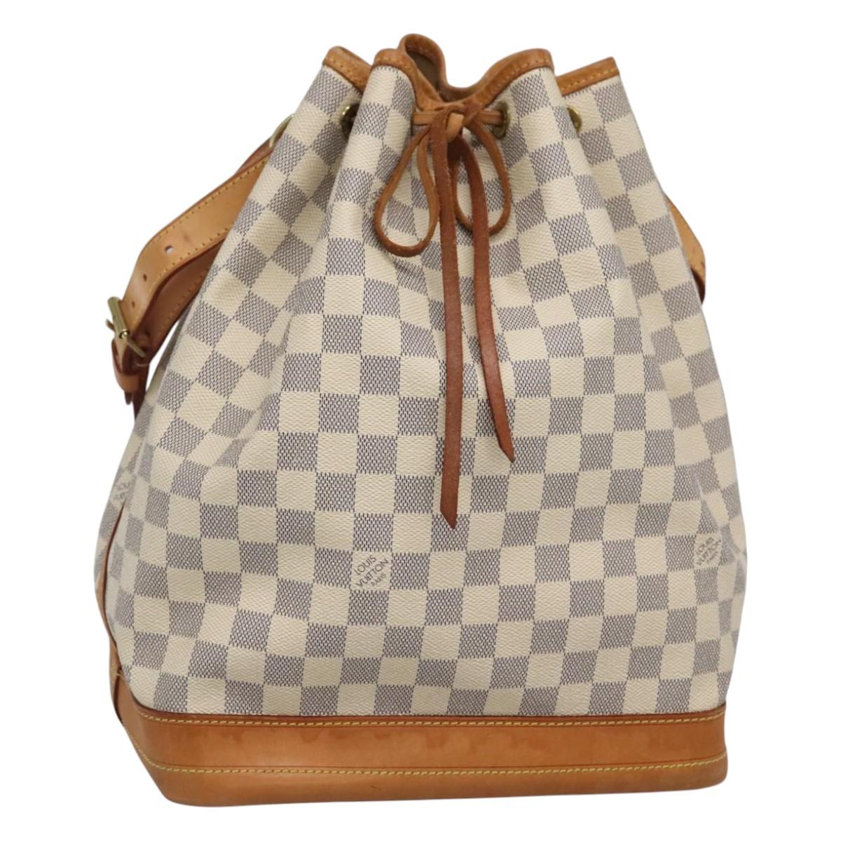LOUIS VUITTON Damier Azur Noe Shoulder Bag N42222 LV Auth MX220