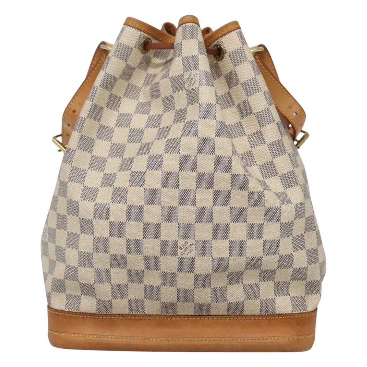 LOUIS VUITTON Damier Azur Noe Shoulder Bag N42222 LV Auth MX220