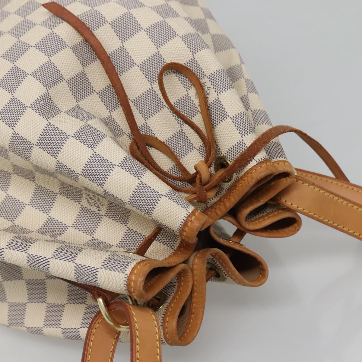 LOUIS VUITTON Damier Azur Noe Shoulder Bag N42222 LV Auth MX220