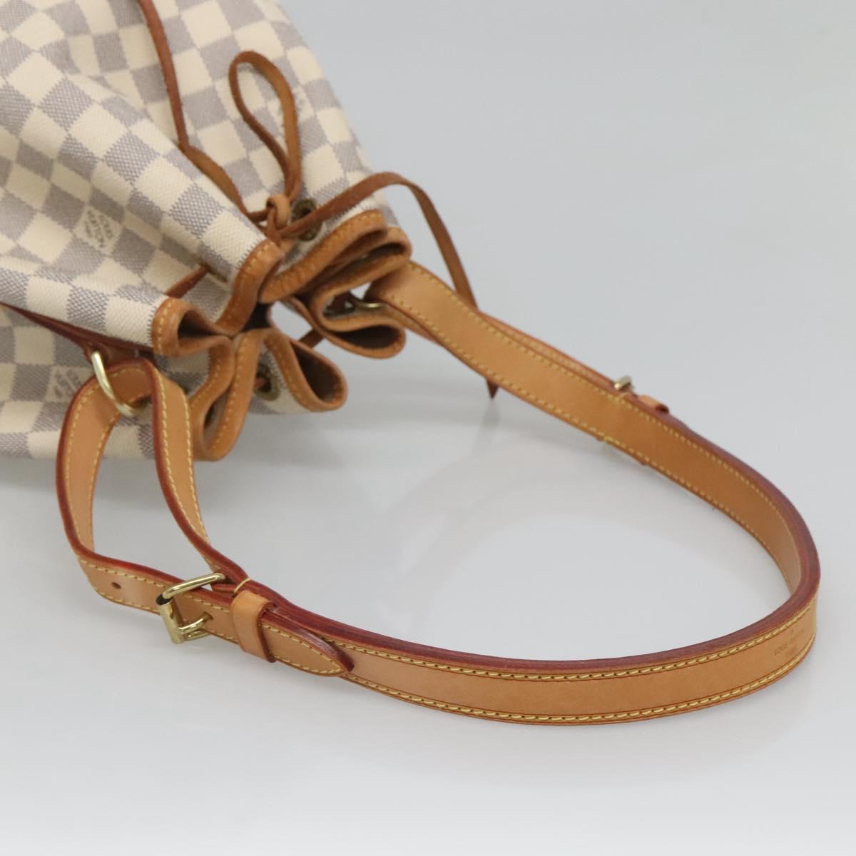 LOUIS VUITTON Damier Azur Noe Shoulder Bag N42222 LV Auth MX220