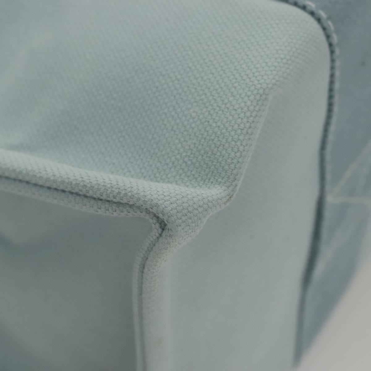 HERMES Bora Bora PM Tote Bag Canvas Light Blue Auth MX234