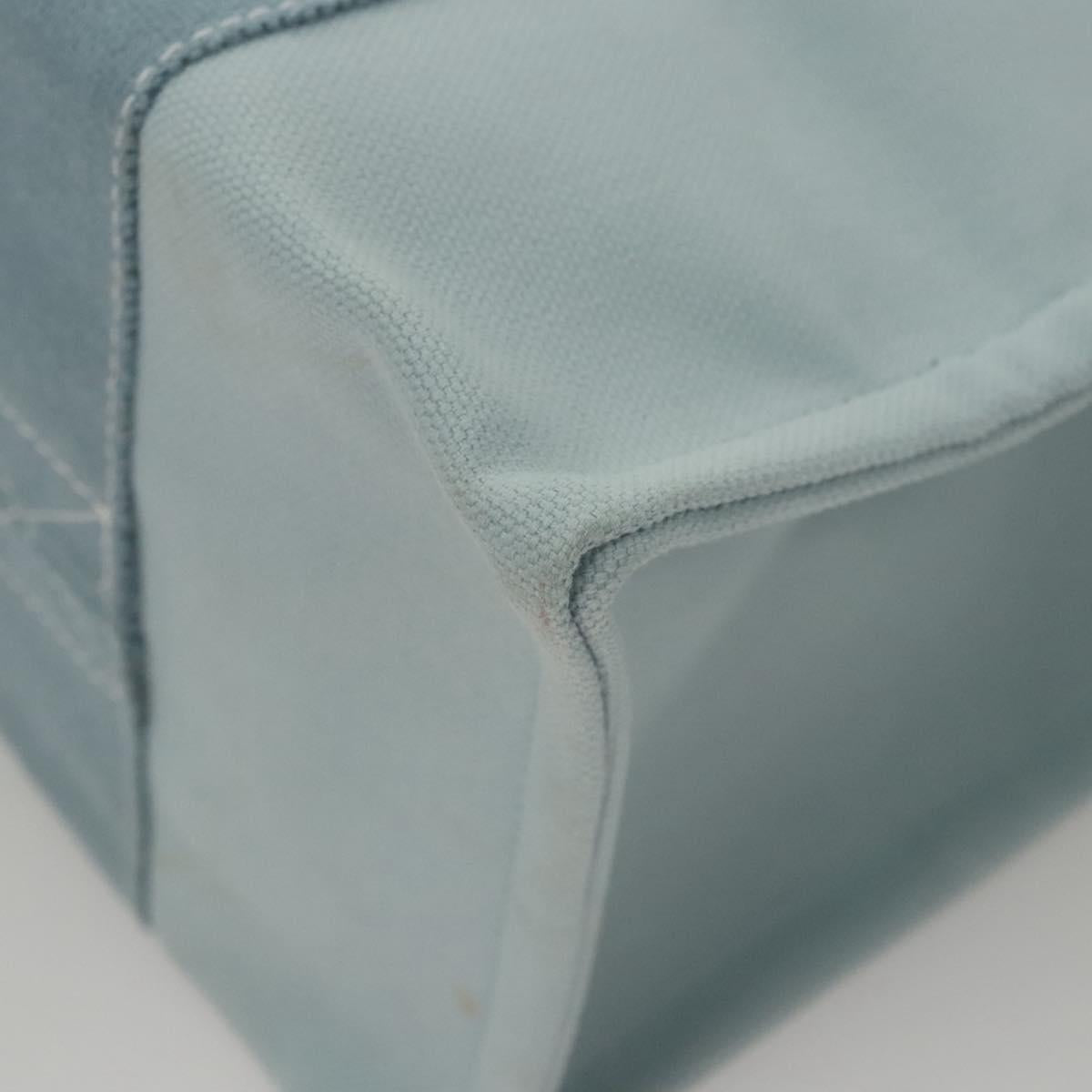HERMES Bora Bora PM Tote Bag Canvas Light Blue Auth MX234