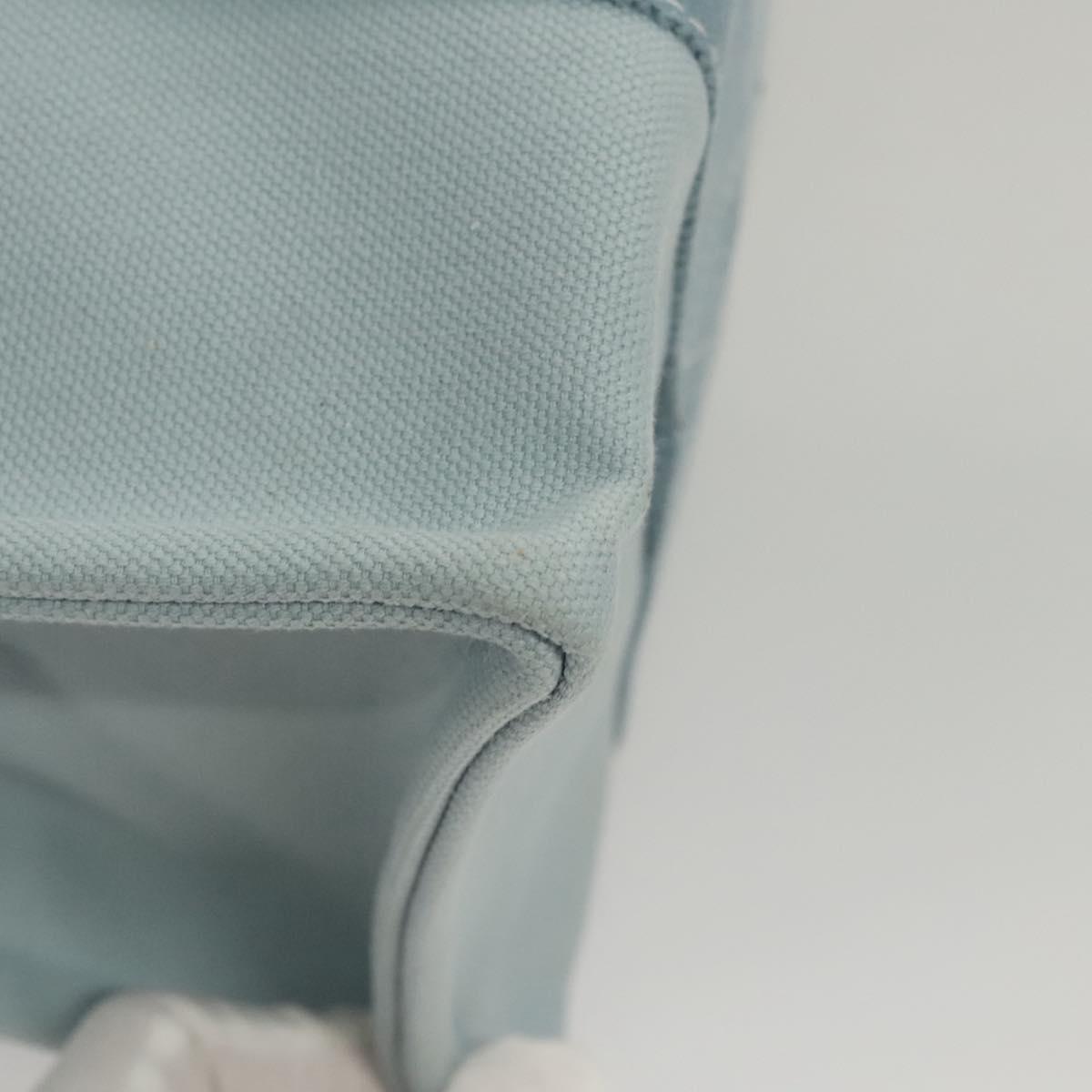 HERMES Bora Bora PM Tote Bag Canvas Light Blue Auth MX234