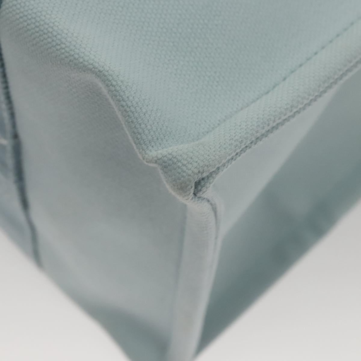 HERMES Bora Bora PM Tote Bag Canvas Light Blue Auth MX234