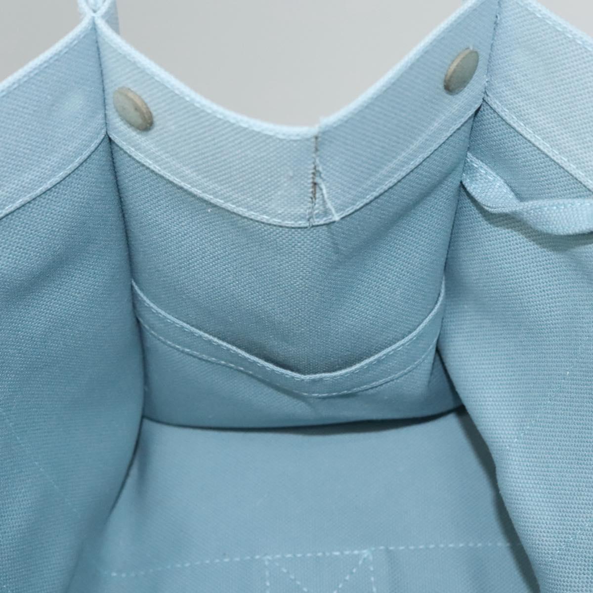 HERMES Bora Bora PM Tote Bag Canvas Light Blue Auth MX234