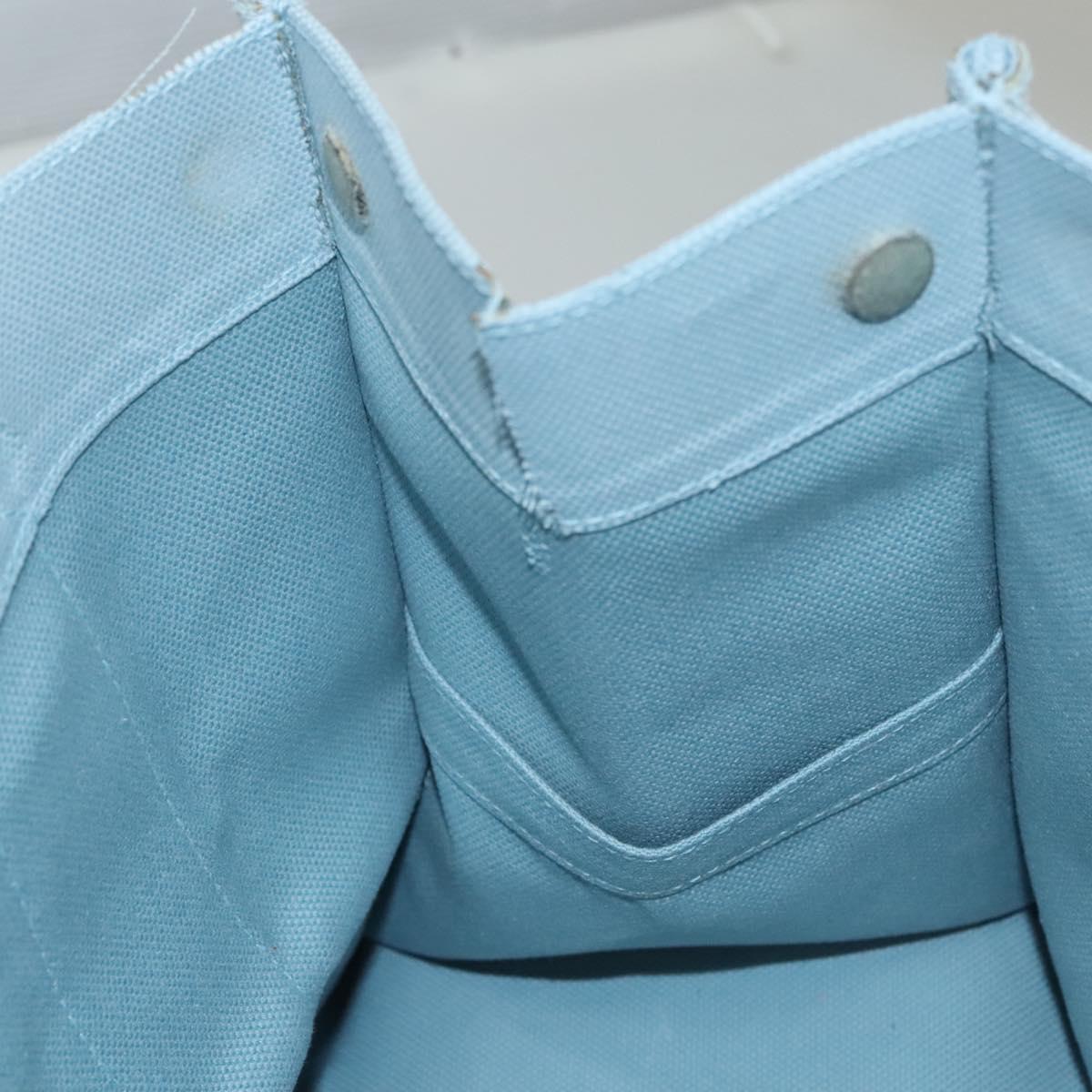 HERMES Bora Bora PM Tote Bag Canvas Light Blue Auth MX234