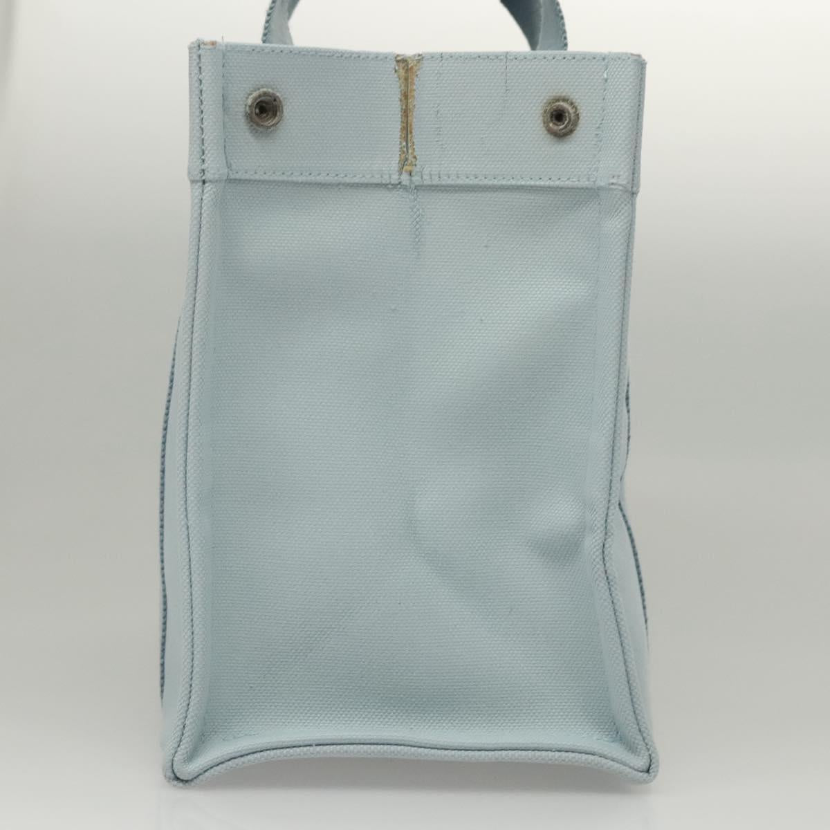HERMES Bora Bora PM Tote Bag Canvas Light Blue Auth MX234