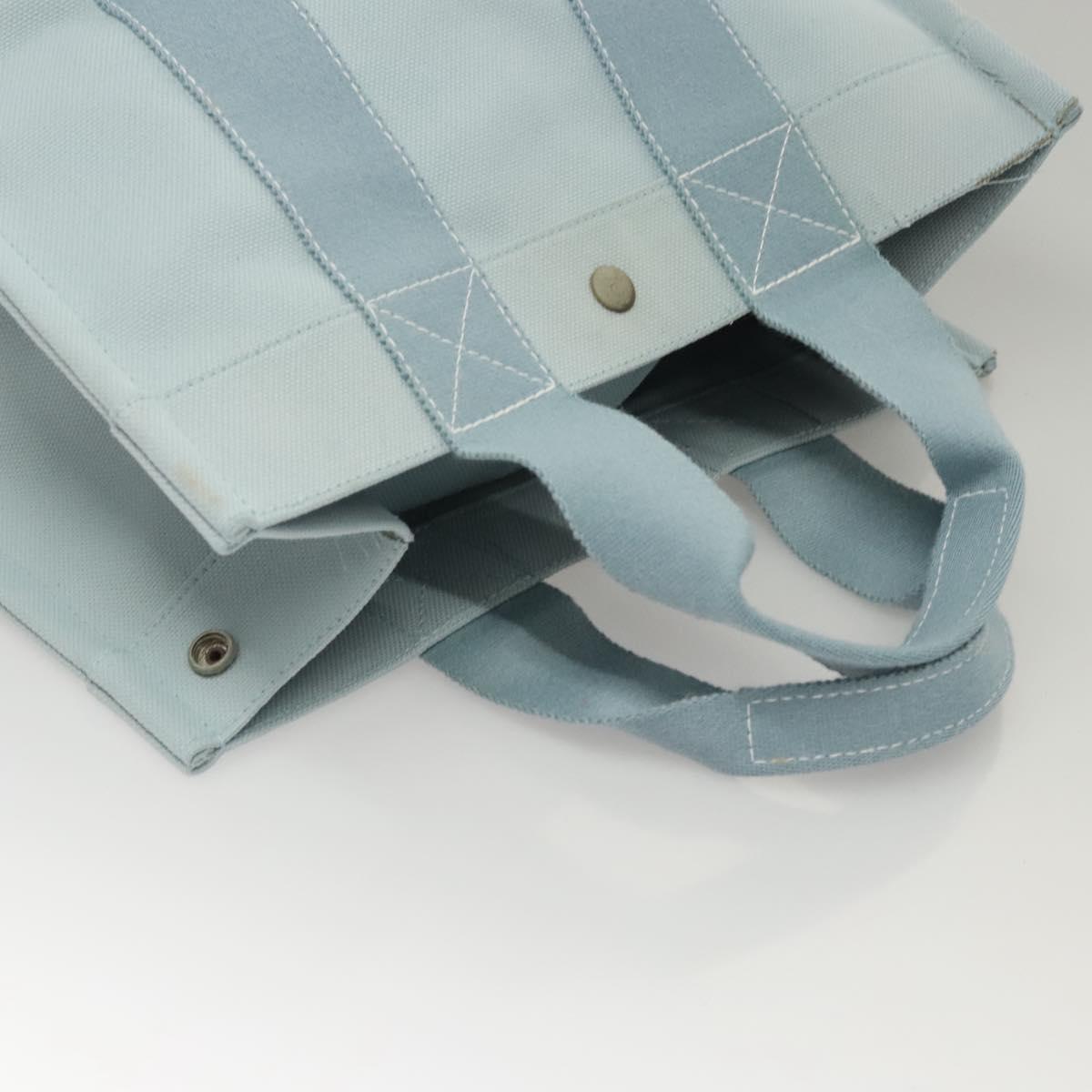 HERMES Bora Bora PM Tote Bag Canvas Light Blue Auth MX234