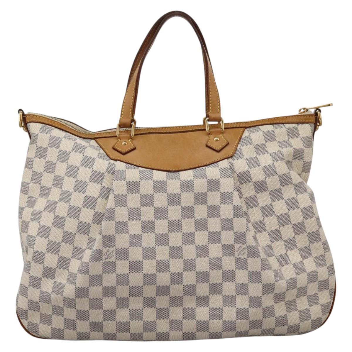 LOUIS VUITTON Damier Azur Siracusa GM Shoulder Bag N41111 LV Auth MX250