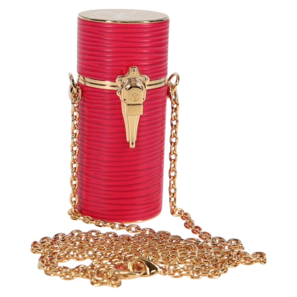 LOUIS VUITTON Epi Lipstick case Cosmetic Pouch Pink R97984 LV Auth MX267A