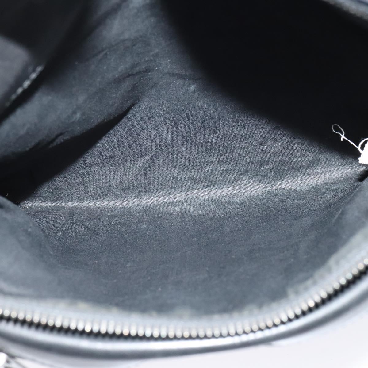 BOTTEGA VENETA INTRECCIATO Waist bag Leather Black Auth MX365