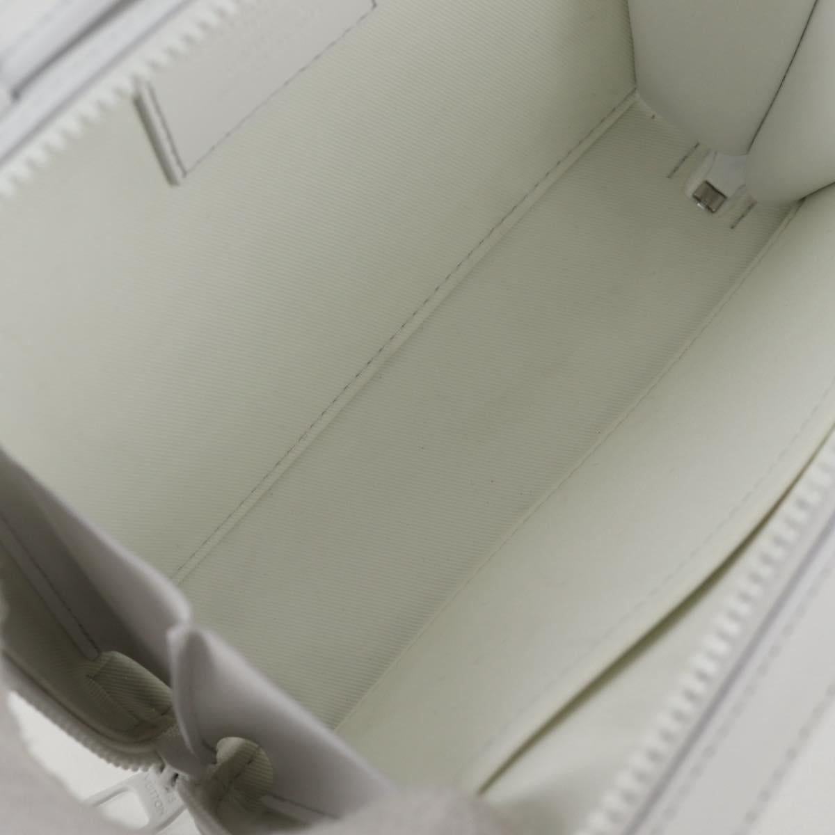 LOUIS VUITTON Monogram LV Ornament Soft Trunk Bag White M21833 LV Auth MX402SM