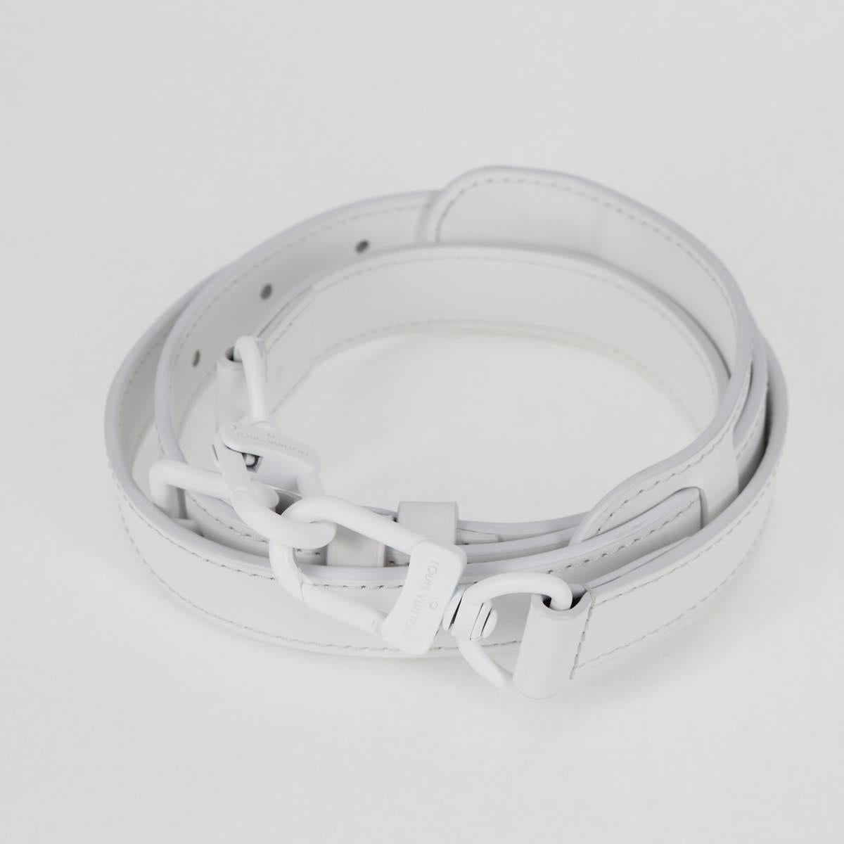 LOUIS VUITTON Monogram LV Ornament Soft Trunk Bag White M21833 LV Auth MX402SM