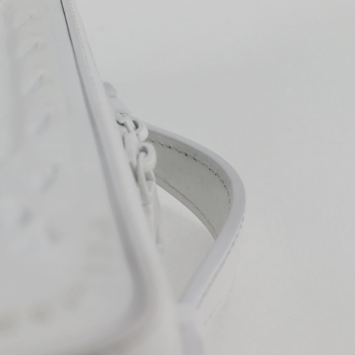 LOUIS VUITTON Monogram LV Ornament Soft Trunk Bag White M21833 LV Auth MX402SM