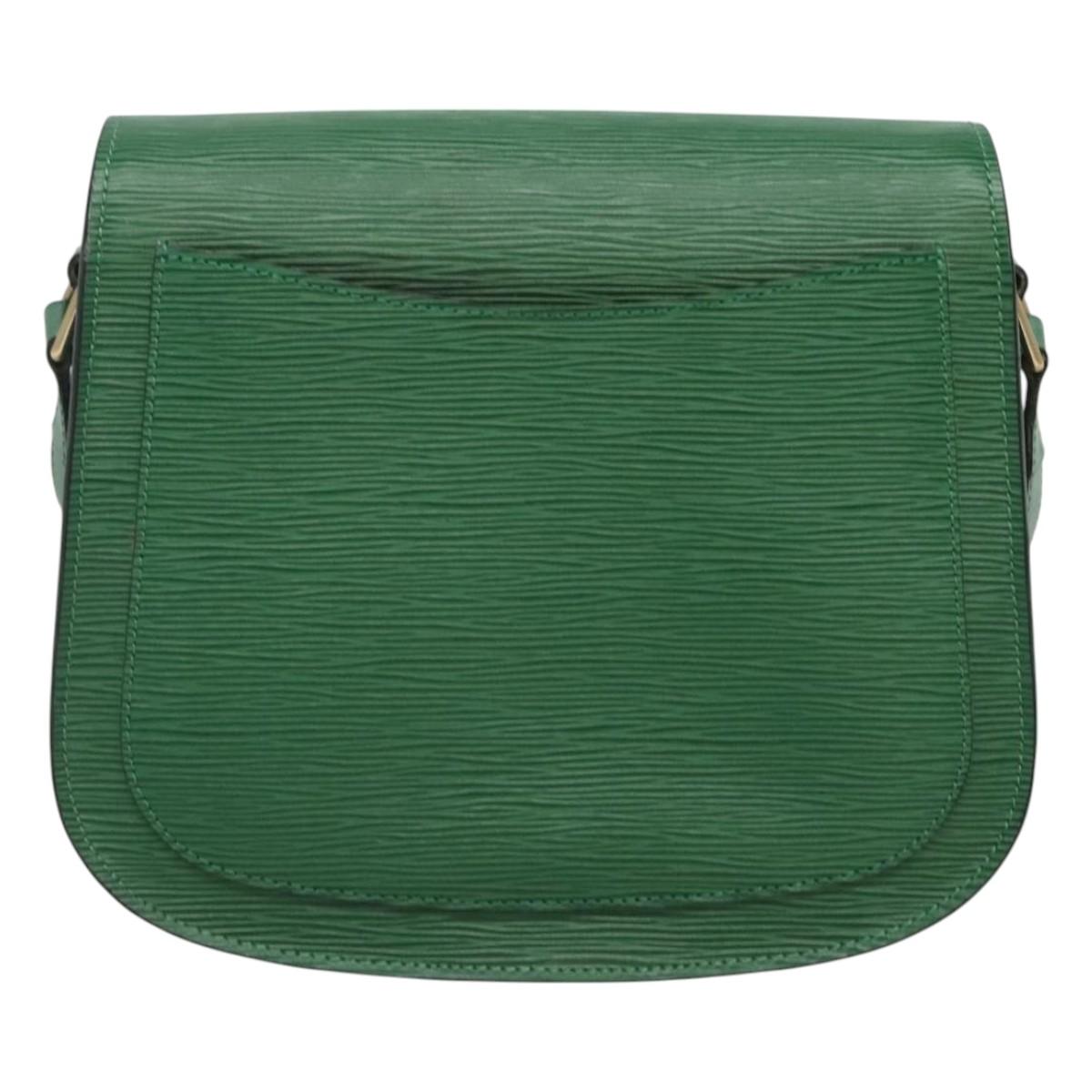 LOUIS VUITTON Epi Saint Cloud GM Shoulder Bag Green M52194 LV Auth MX412