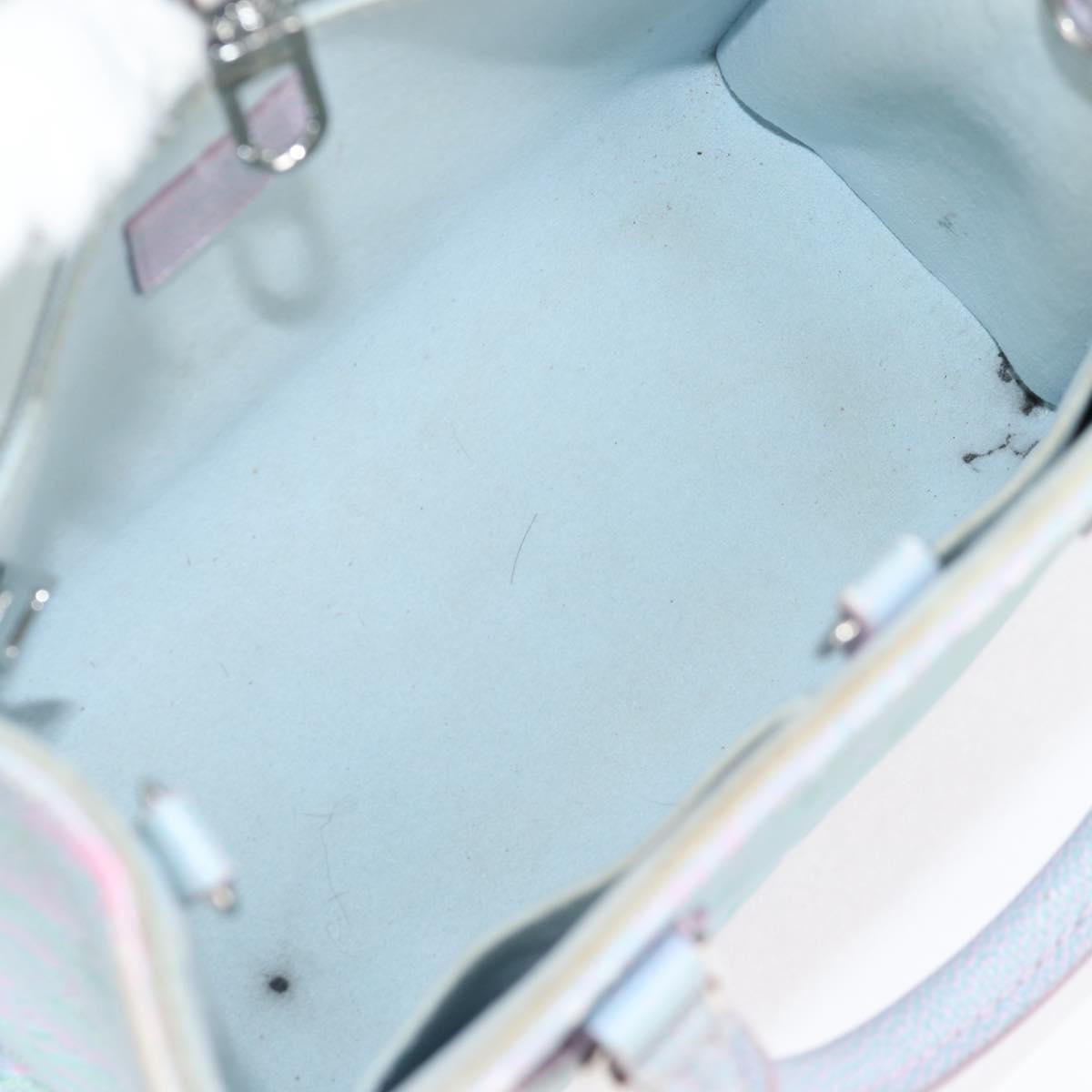 LOUIS VUITTON Monogram Empreinte On The Go PM Bag 2way Blue M46067 Auth MX449A