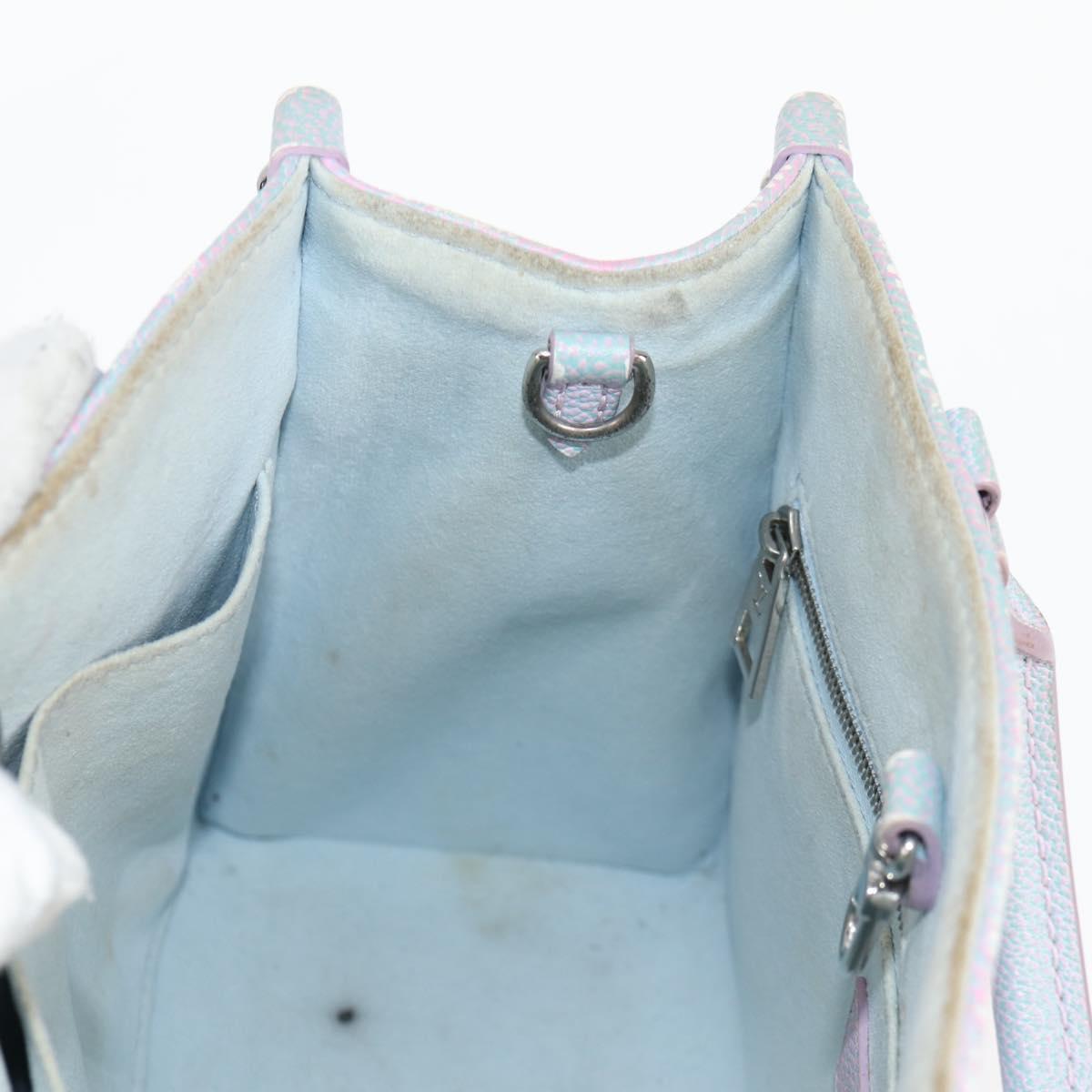 LOUIS VUITTON Monogram Empreinte On The Go PM Bag 2way Blue M46067 Auth MX449A