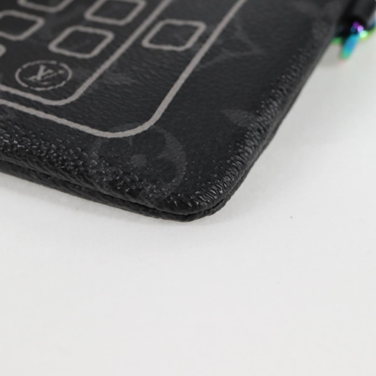 LOUIS VUITTON Monogram Eclipse Fragment iPhone Case M64433 LV Auth MX502SAM
