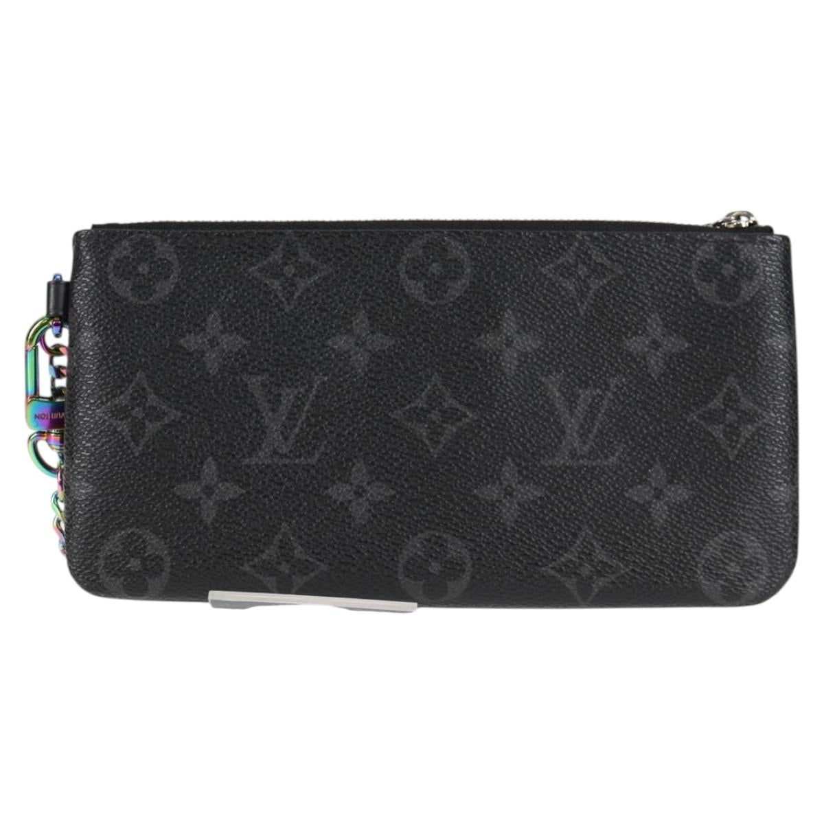 LOUIS VUITTON Monogram Eclipse Fragment iPhone Case M64433 LV Auth MX502SAM