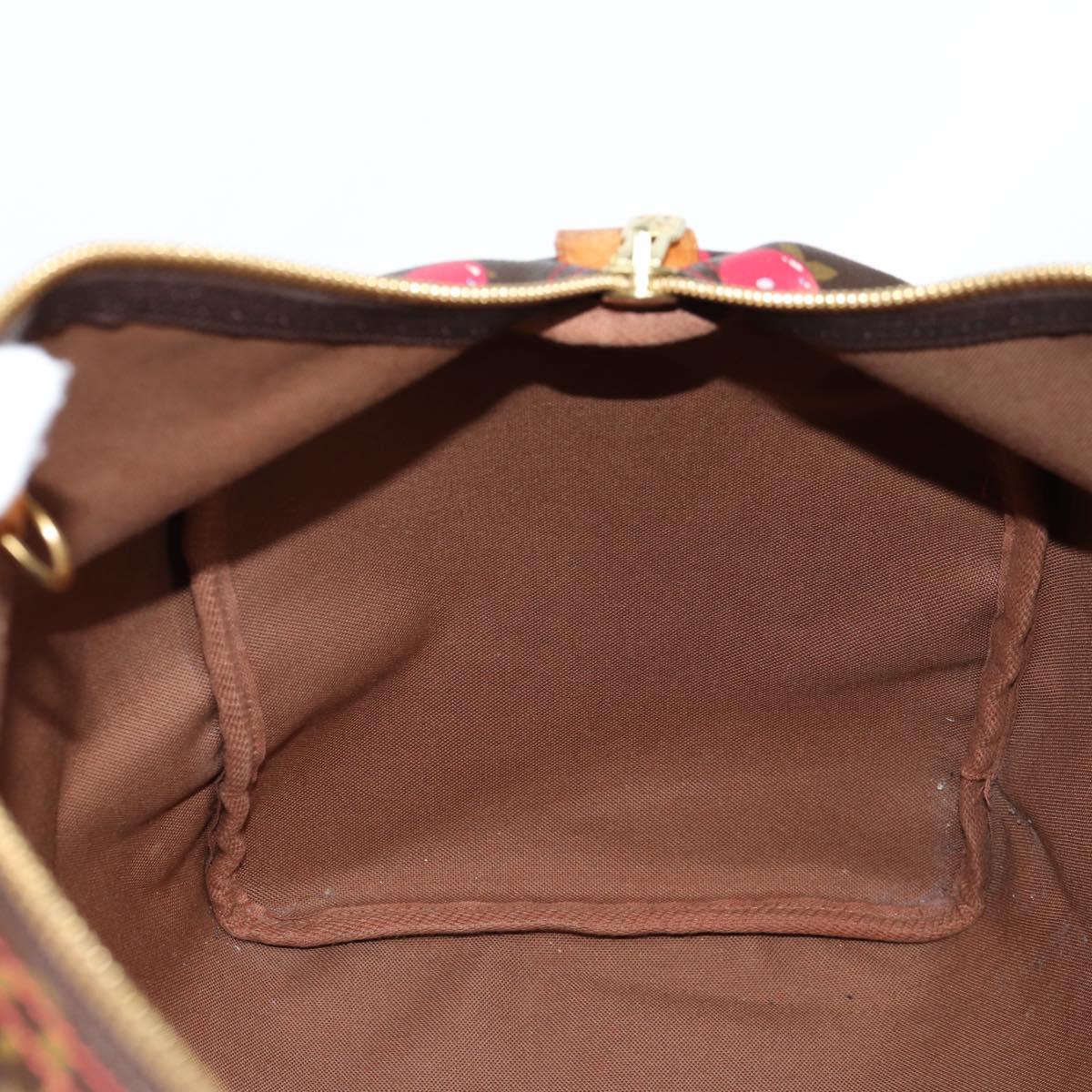 LOUIS VUITTON Monogram Cherry Keepall 45 Boston Bag M95011 LV Auth MX506V