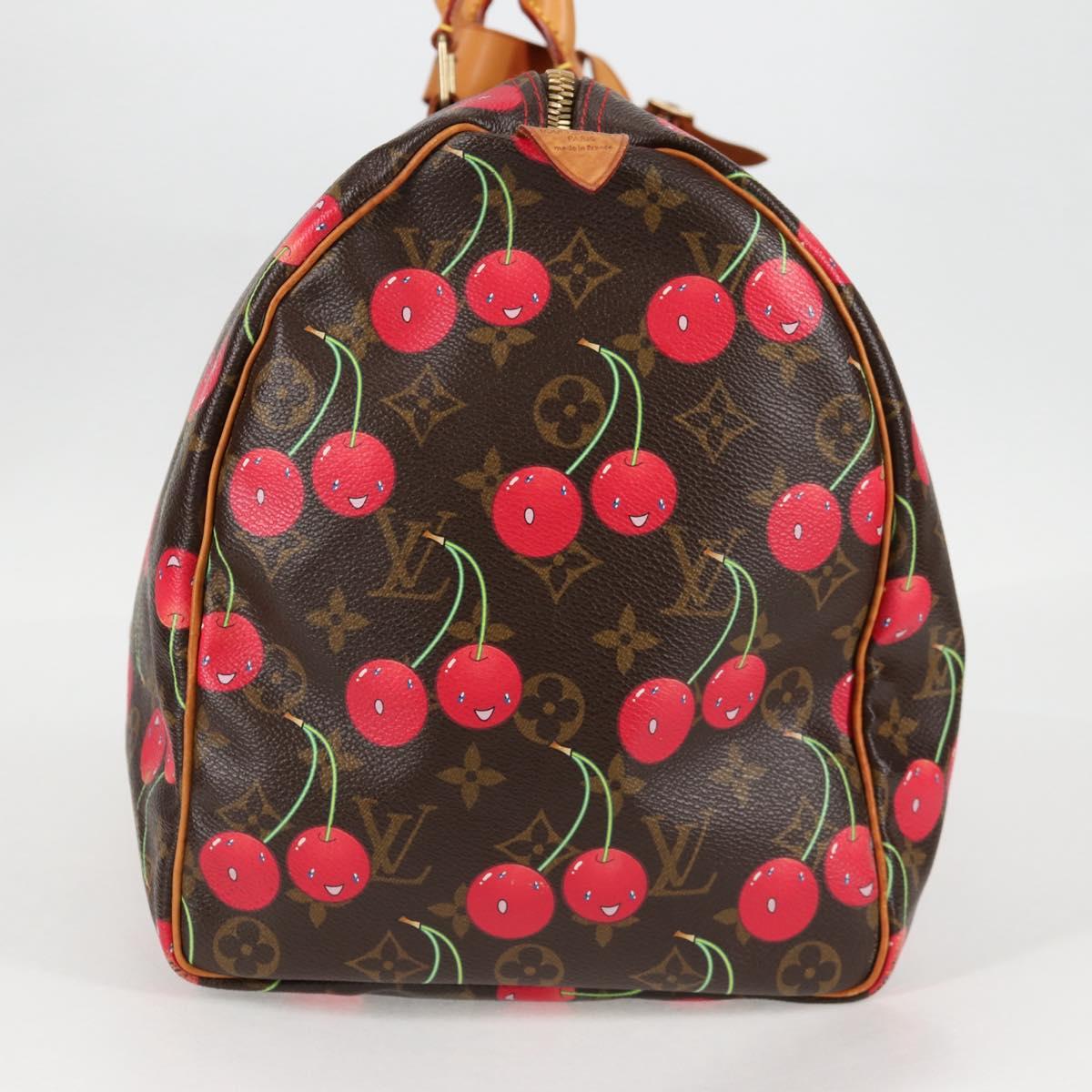 LOUIS VUITTON Monogram Cherry Keepall 45 Boston Bag M95011 LV Auth MX506V