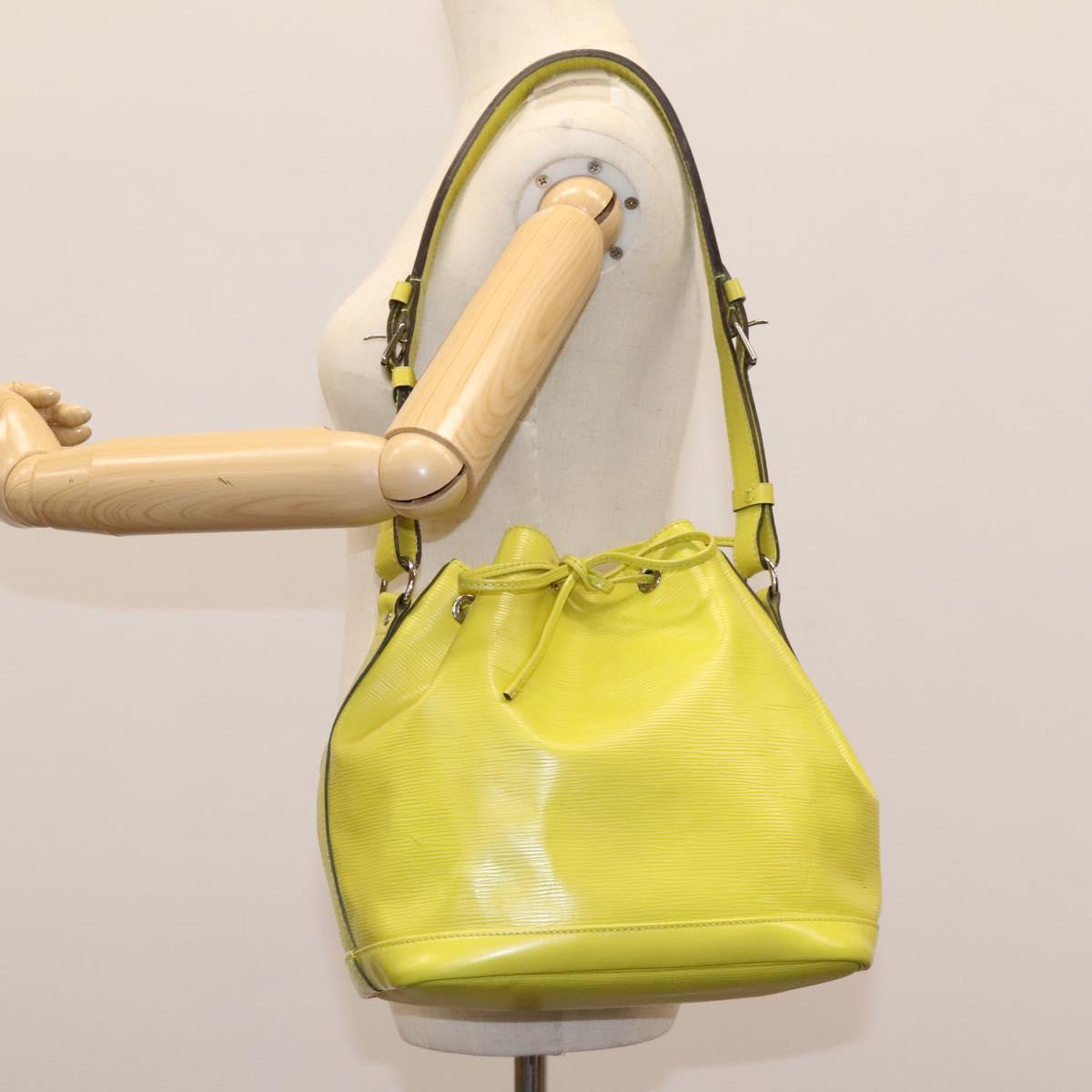 LOUIS VUITTON Epi Petit Noe Shoulder Bag Pistachian M40969 LV Auth MY014