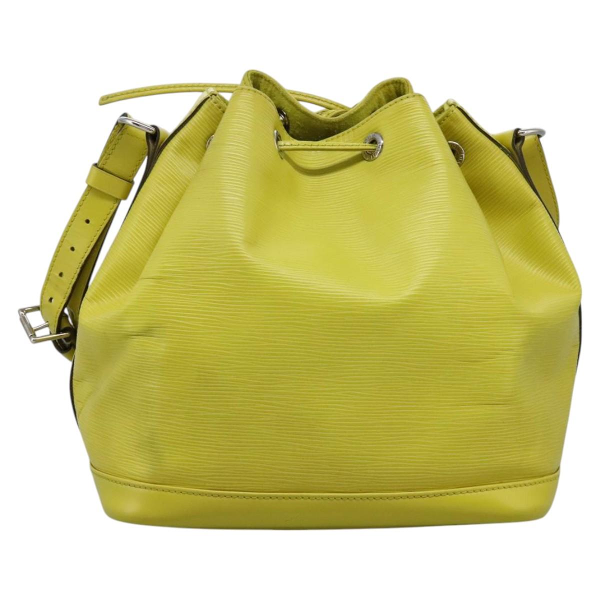 LOUIS VUITTON Epi Petit Noe Shoulder Bag Pistachian M40969 LV Auth MY014