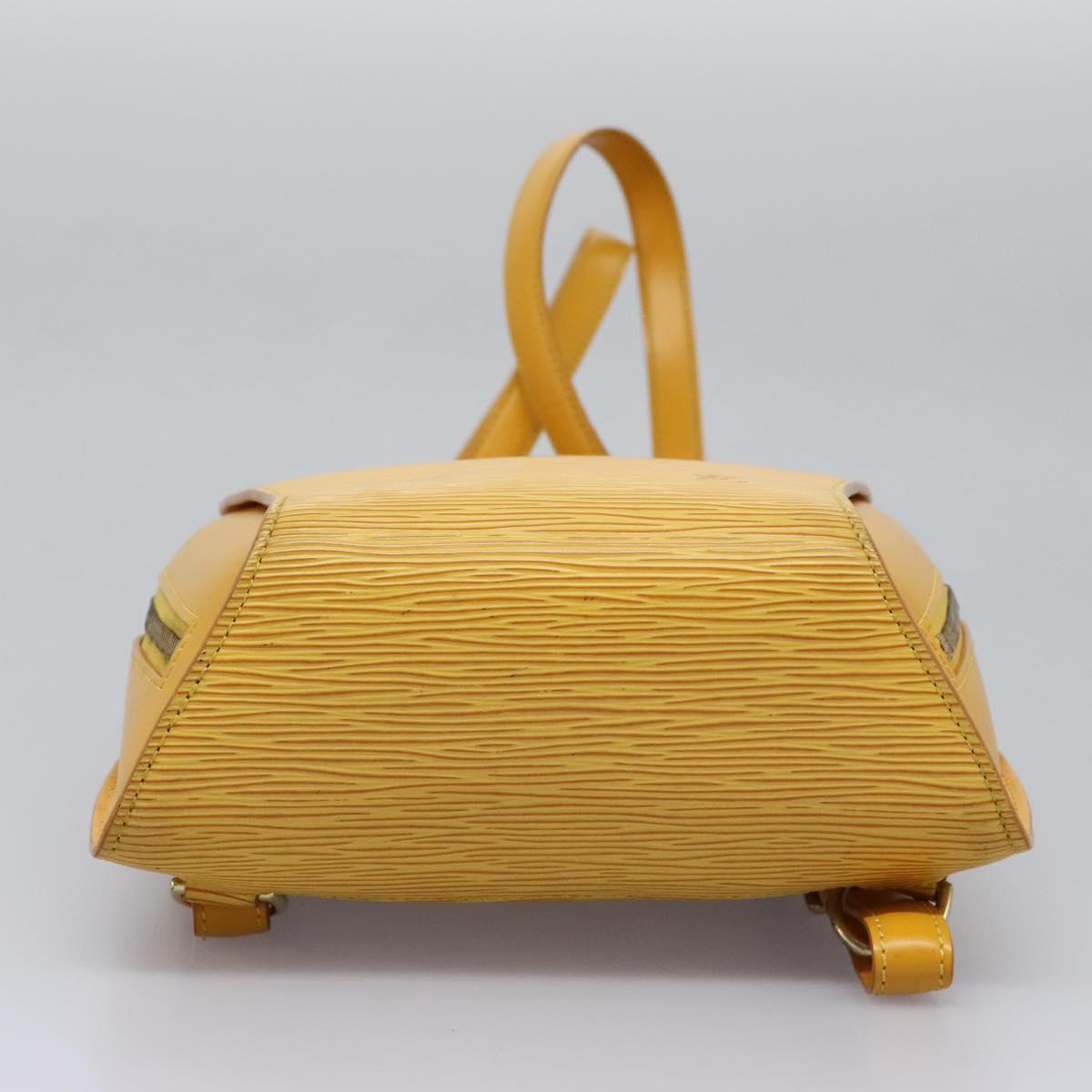 LOUIS VUITTON Epi Mabillon Backpack Yellow M52239 LV Auth MY025