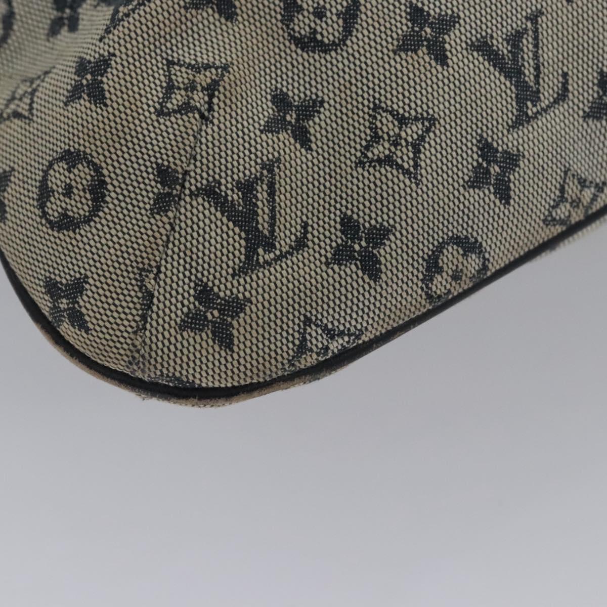 LOUIS VUITTON Monogram Mini Françoise Tote Bag 2way Blue M92208 LV Auth MY037