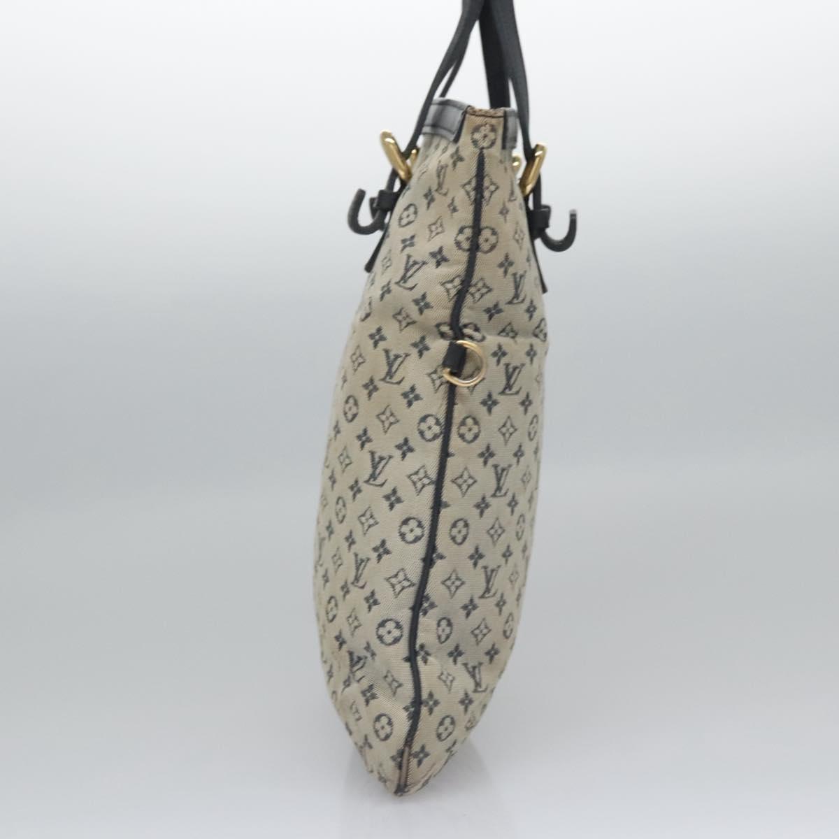 LOUIS VUITTON Monogram Mini Françoise Tote Bag 2way Blue M92208 LV Auth MY037