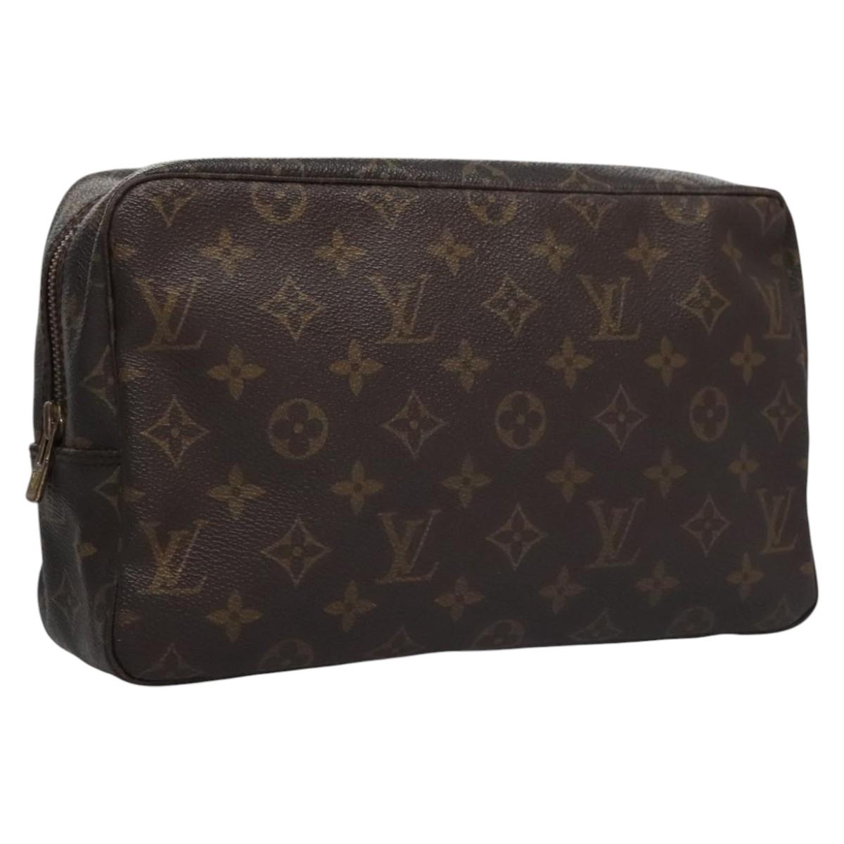 LOUIS VUITTON Monogram Trousse Toilette 28 Clutch Bag M47522 LV Auth MY040
