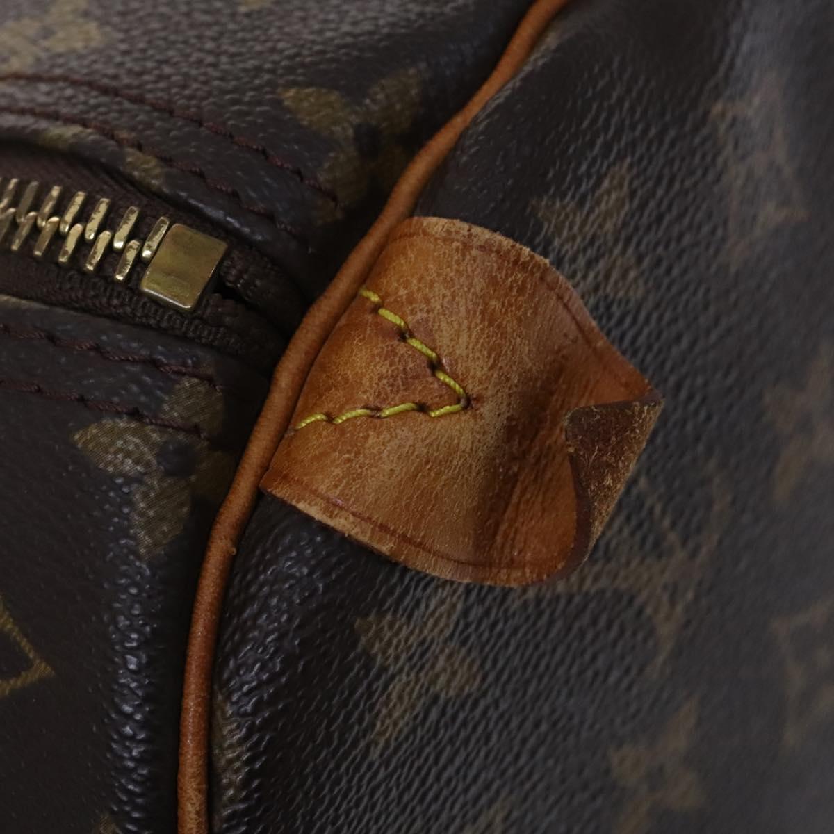 LOUIS VUITTON Monogram Keepall 60 Boston Bag M41422 LV Auth MY055